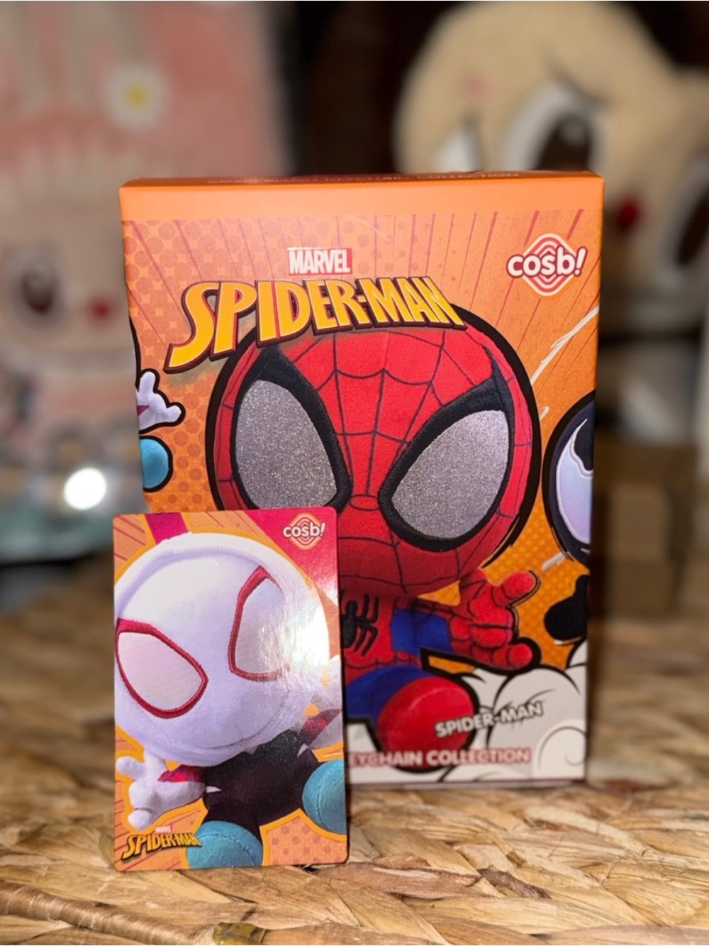 Marvel Spider-Man Cosbi Plush Keychain – Ghost Spider (Gwen Stacy)